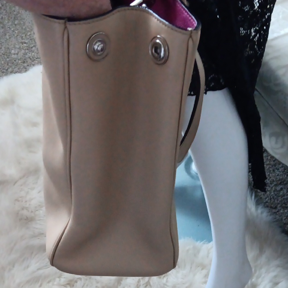 **Sale** Dior Beige Tote And Her Baby... with Pink Interior and Silver Hardware - Picture 3 of 16